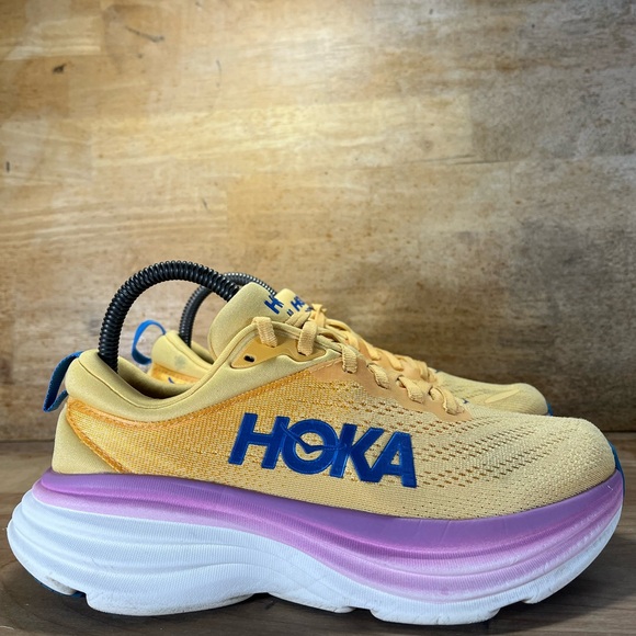 Hoka One One Shoes - Hoka One One Bondi 8 REFLECTIVE Womens Size 7 Running Shoes Sneakers Orange